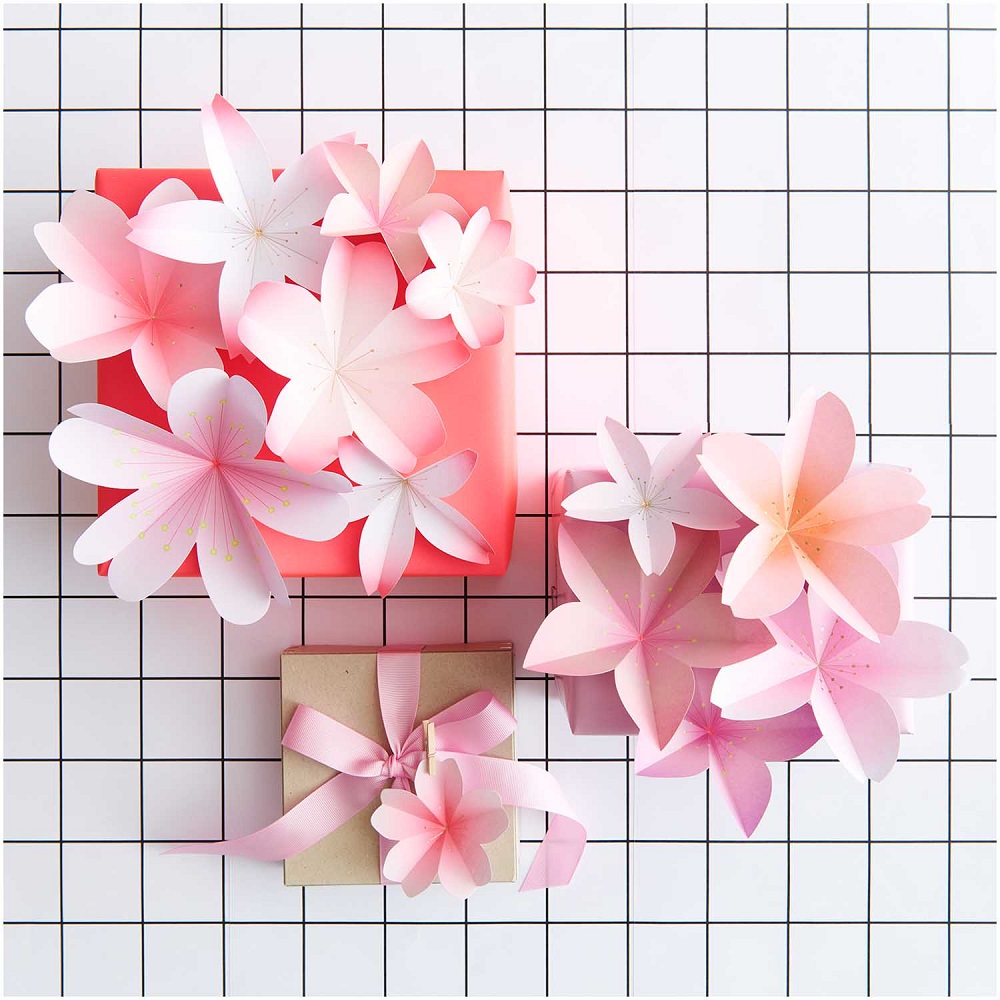 Papierblüten MIX mini pastell