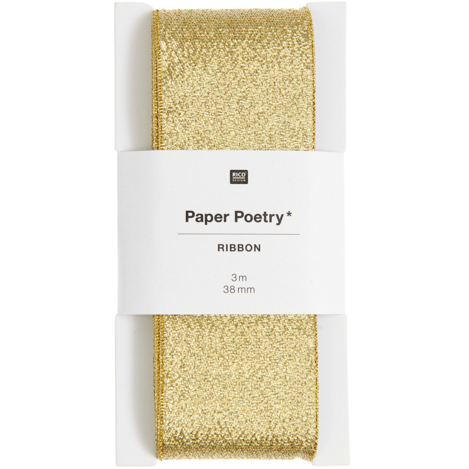 Metallic Band Gold Glitzer 38 mm