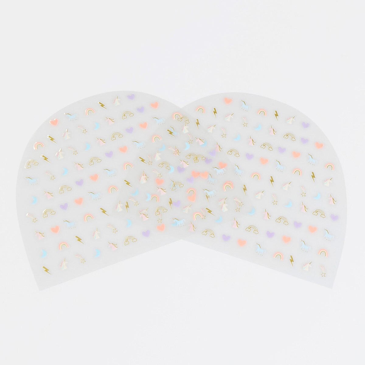 Regenbogen & Einhorn Nagelsticker 200 Stk