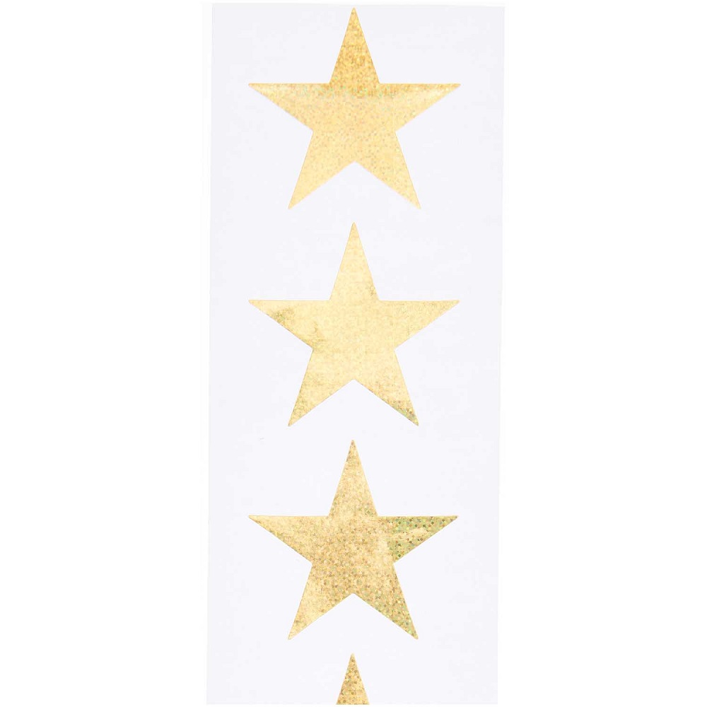 Sticker Sterne gold holographisch
