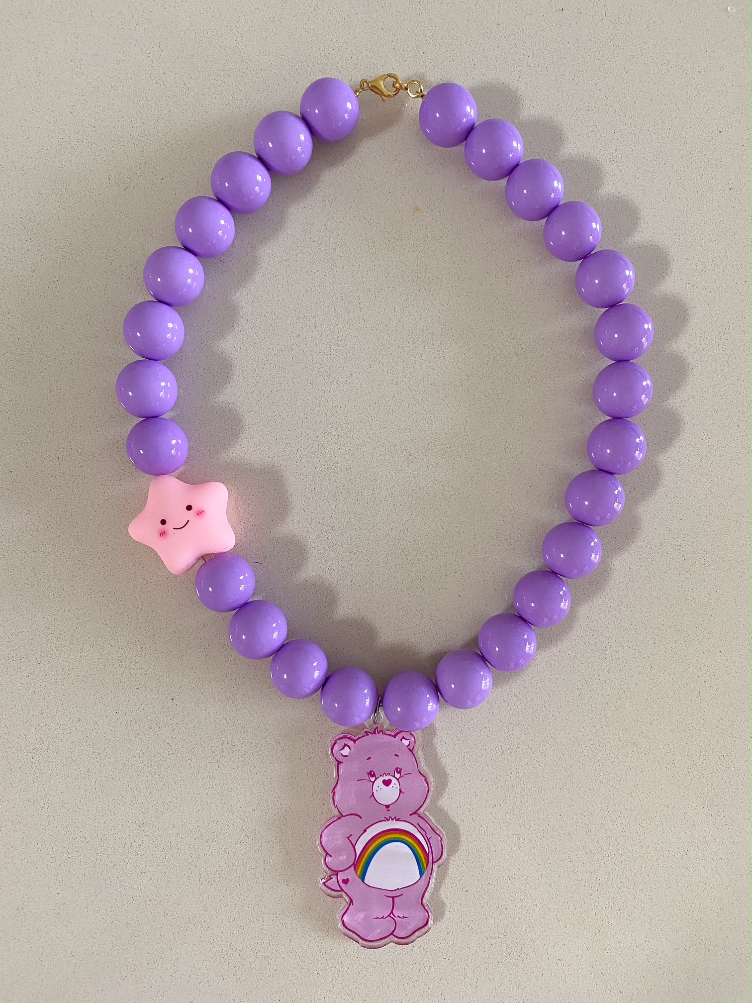 Kette mit Glücksbärchie rosa