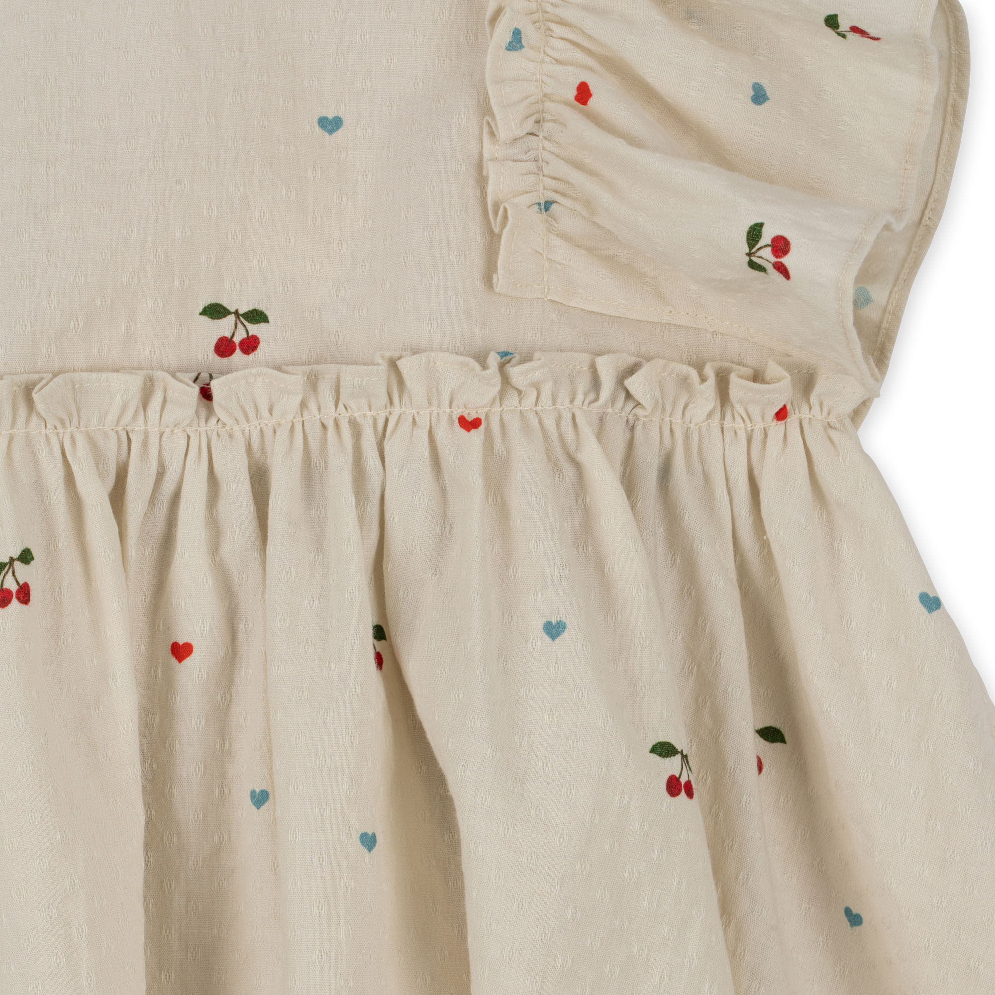 Kleid mit Kirschen & Herzen 7-8 Jahre   