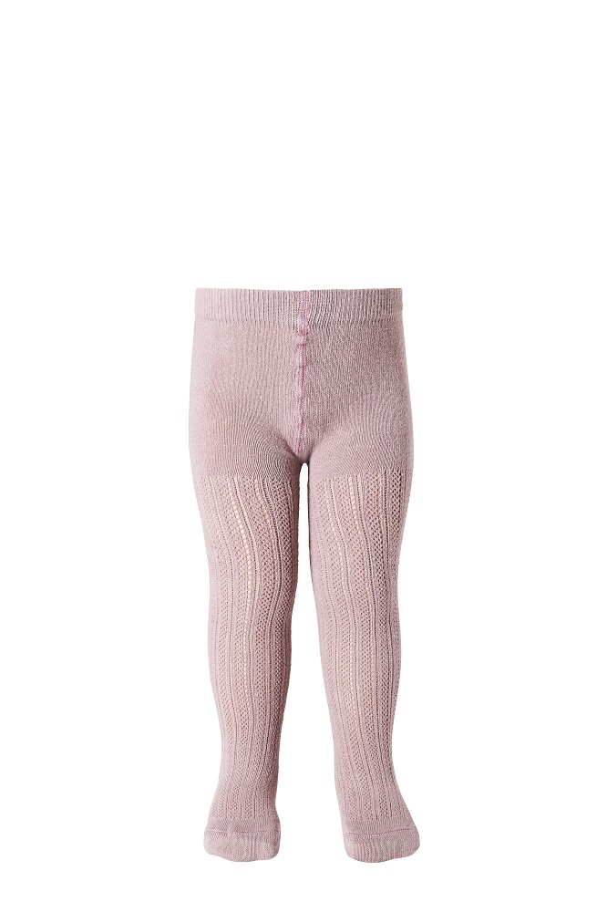 37063_90b Kinderstrumpfhose rosa, Rippenmuster, elastischer Bund