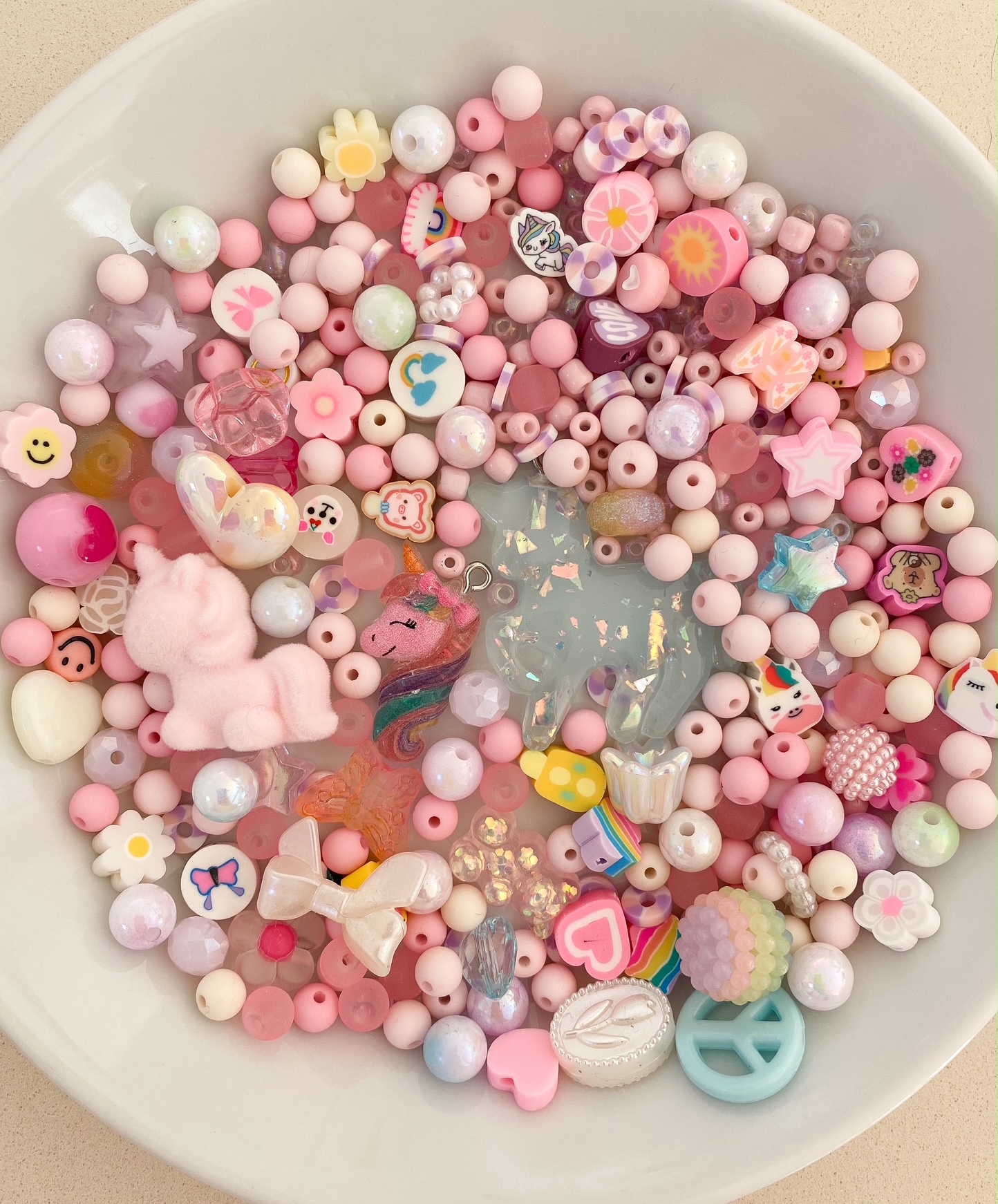 Perlenmix 2x Einhorn