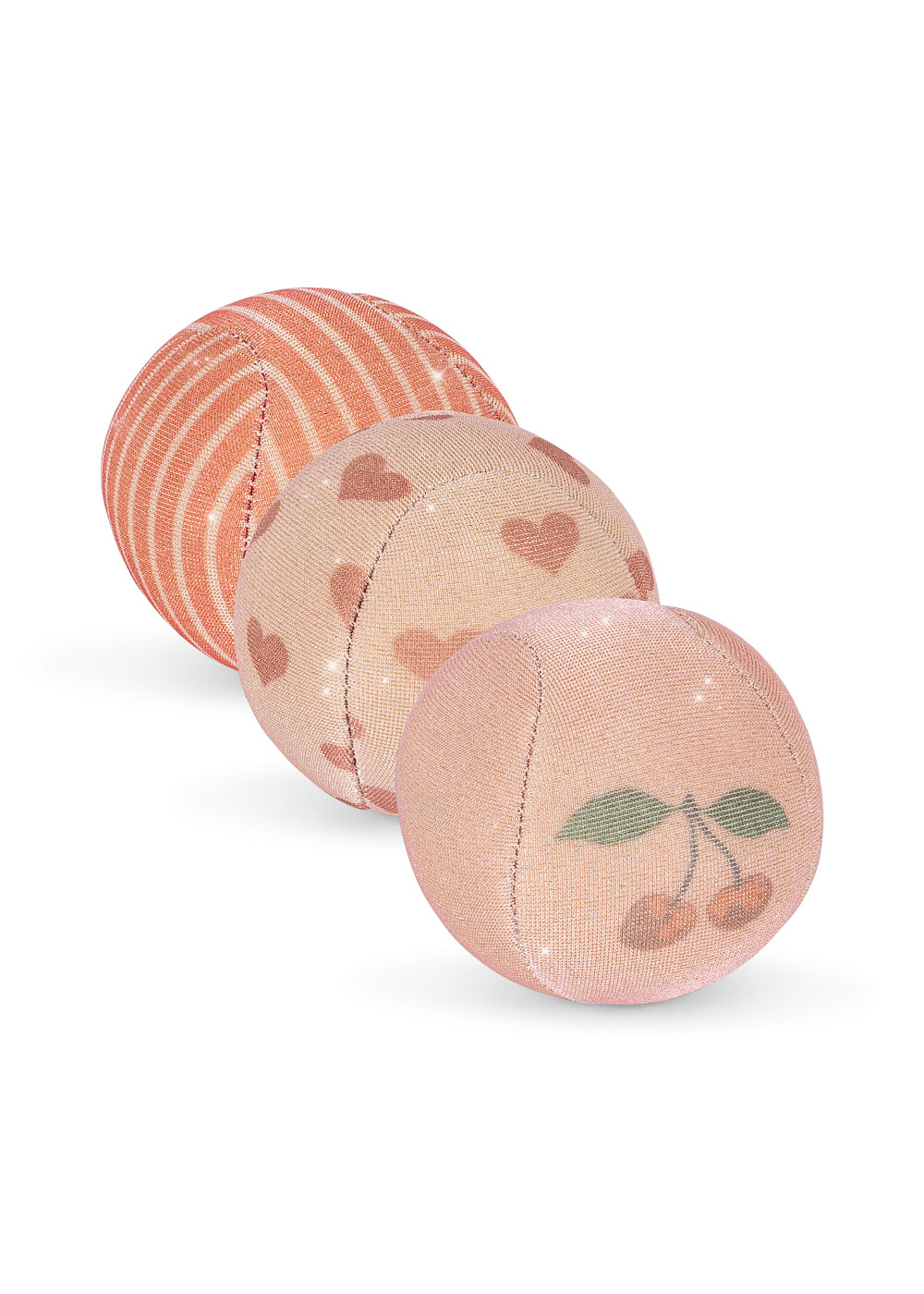 3-er Pack Strandbälle cherry