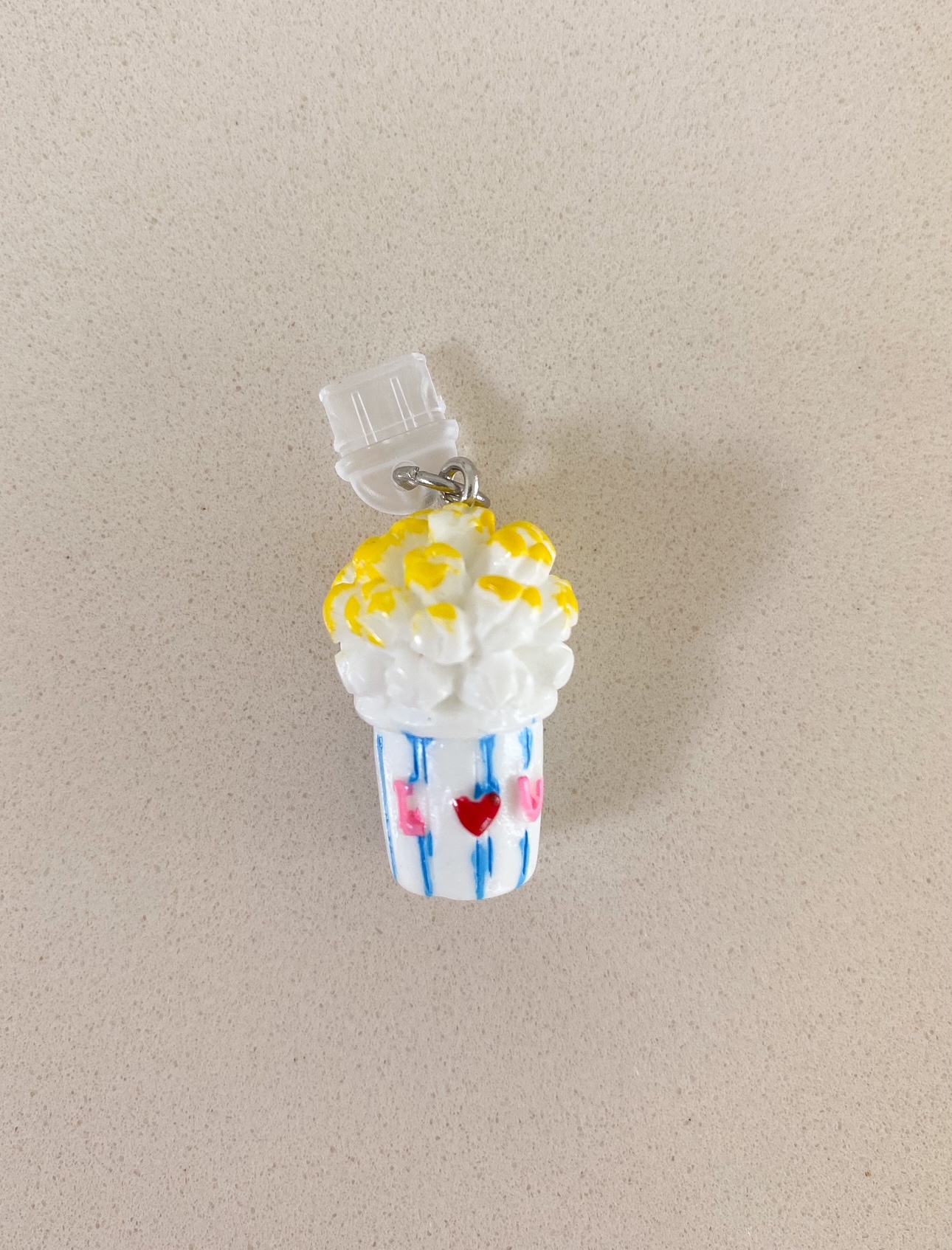 Android Anhänger Popcorn blau