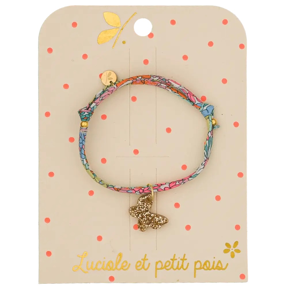 Armband mit Schmetterling bunt