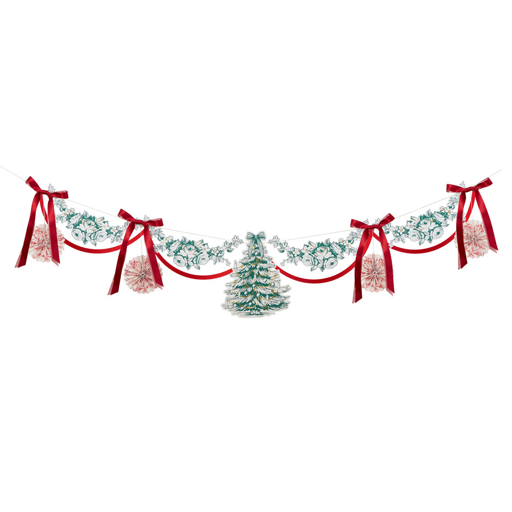 Toile de Jouy Christmas Girlande