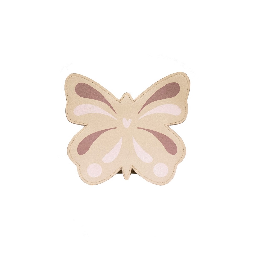 Kindertasche Schmetterling beige