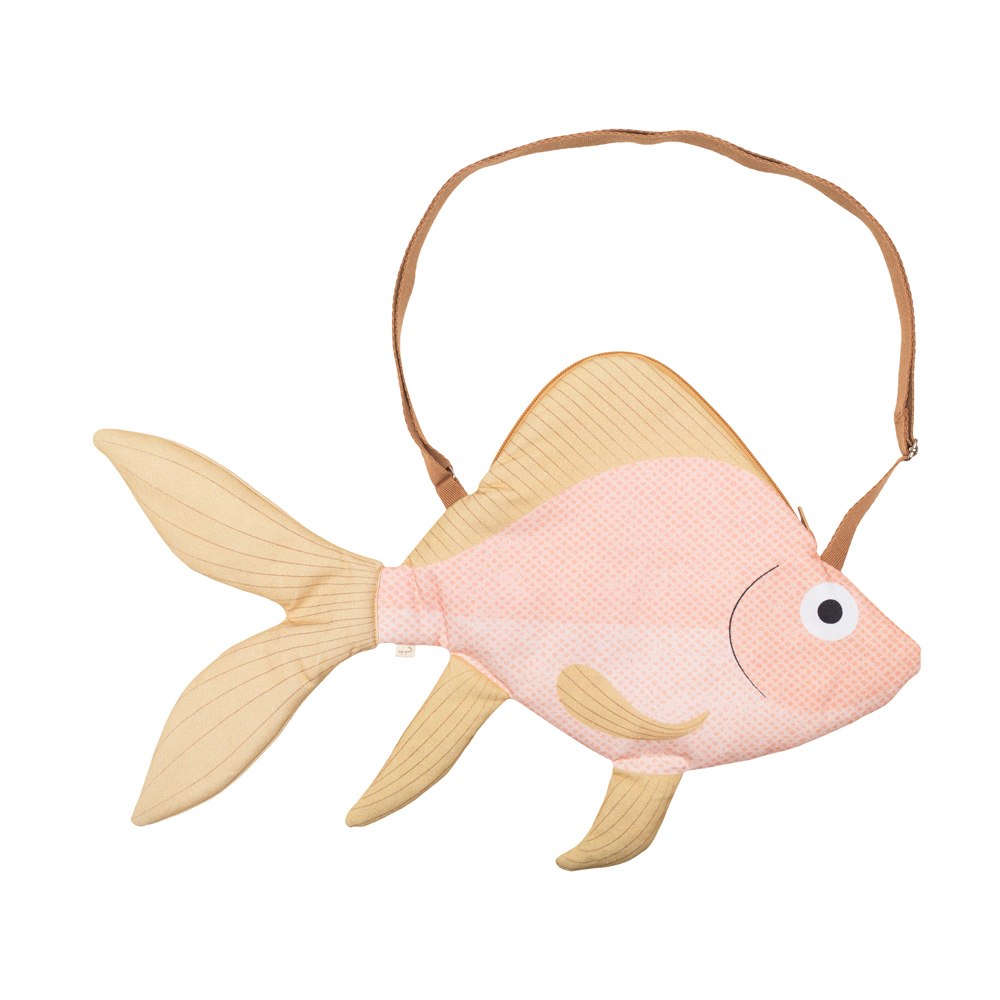 Tasche Fisch golden pink