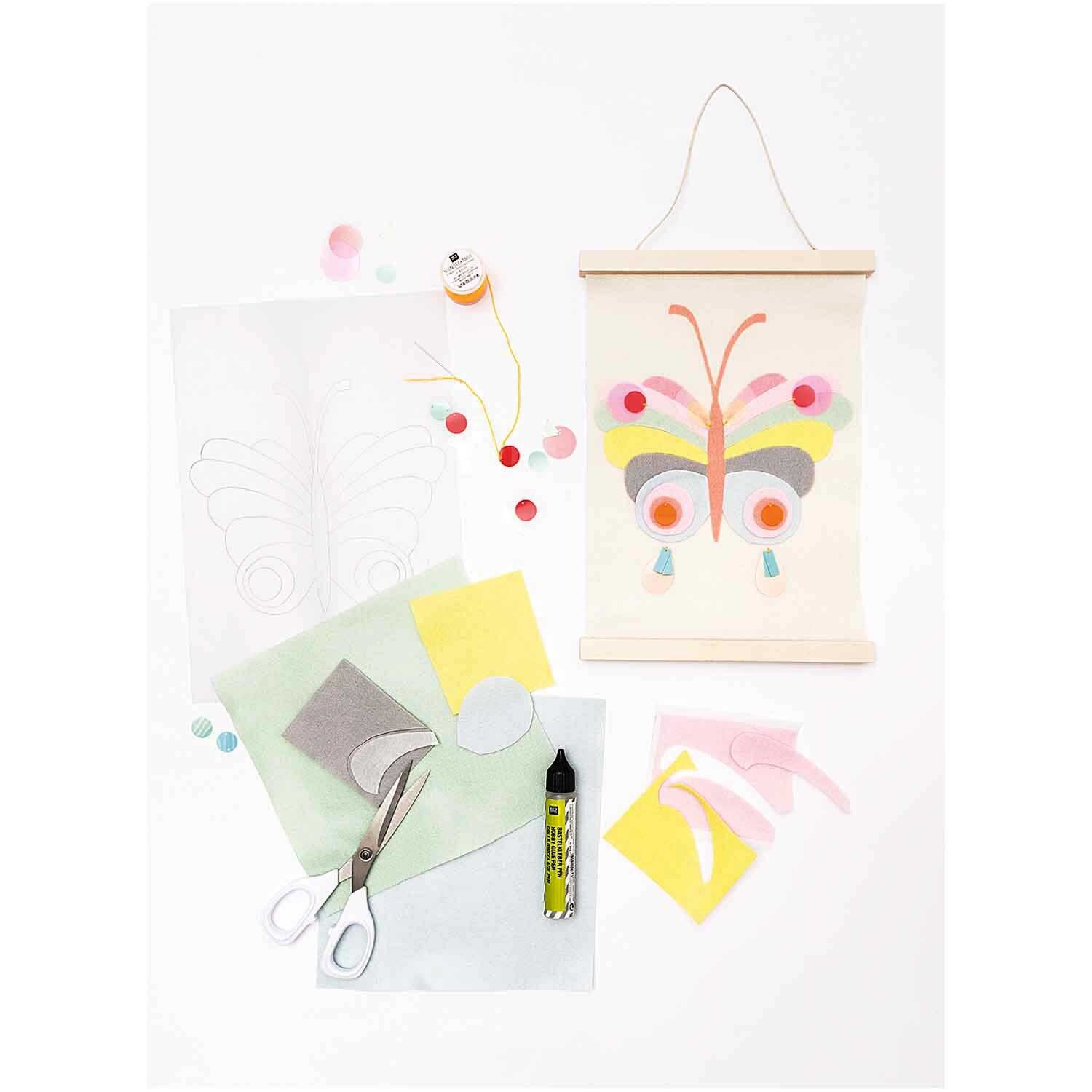 Filzplatten Set pastell 10 Platten 20x30 cm