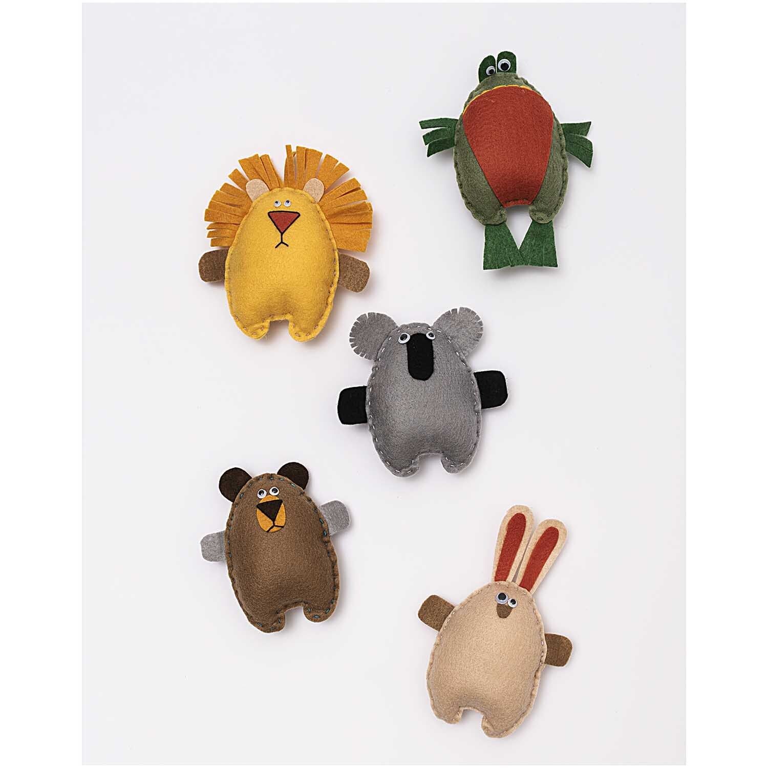 Filzplatten Set Tiere 10 Platten 20x30 cm