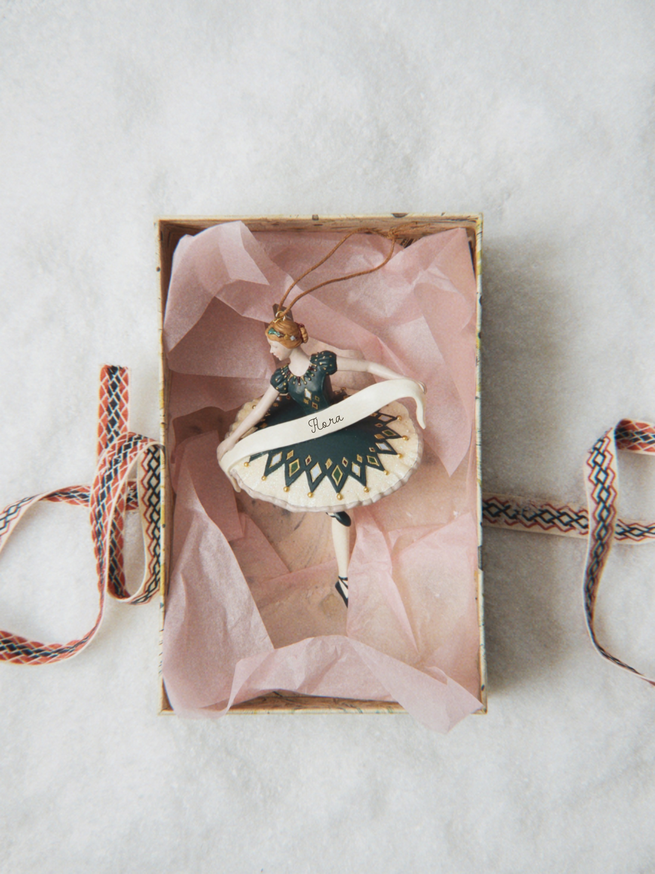 Weihnachts Anhänger Harlekin Ballerina