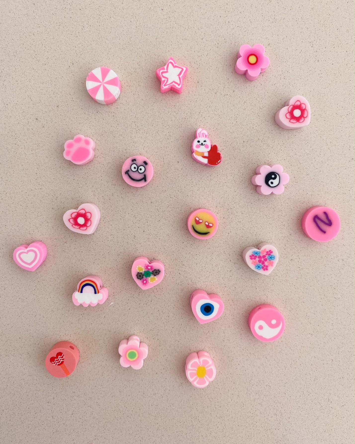 Perlen Mix rosa