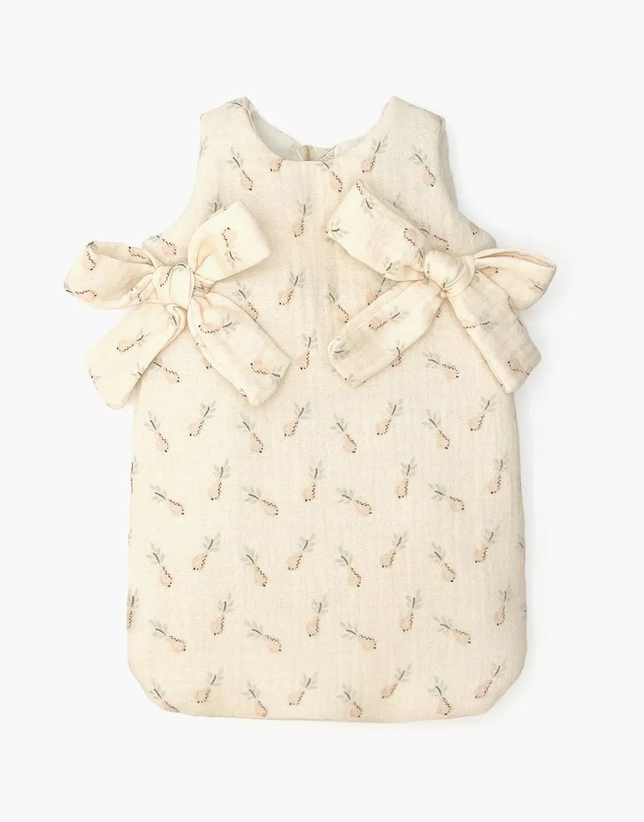 Puppen Schlafsack mit Schleifen