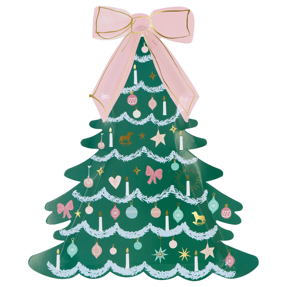 Pappteller Weihnachtsbaum