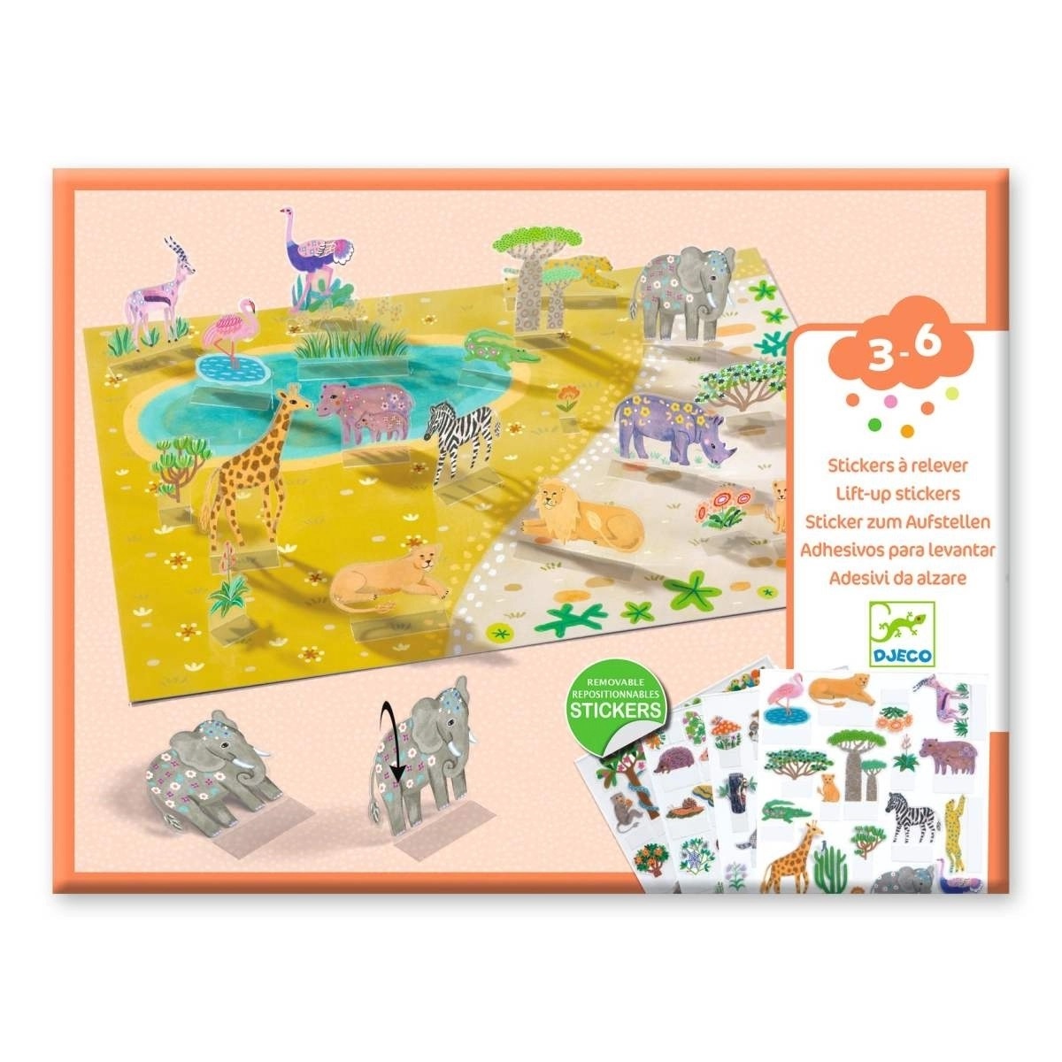 Sticker zum Aufstellen: Tiere