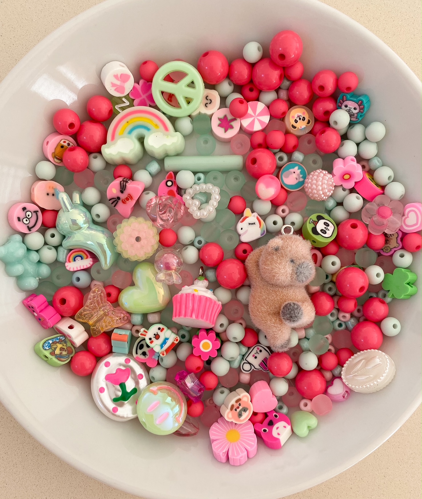 Perlenmix Capybara & Törtchen