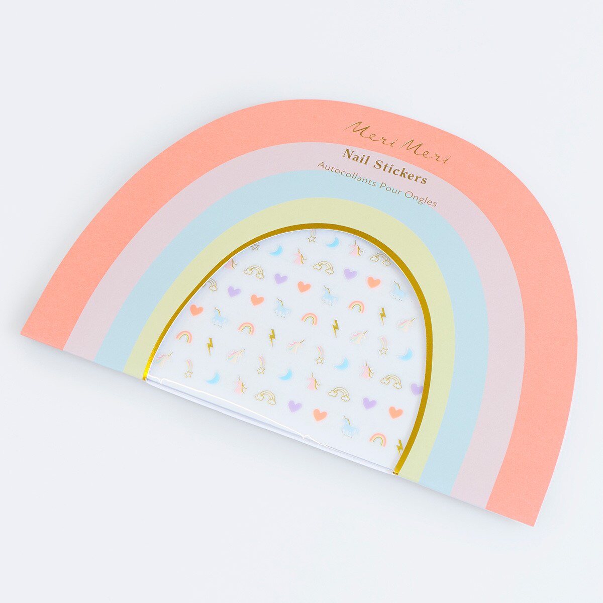 Regenbogen & Einhorn Nagelsticker 200 Stk