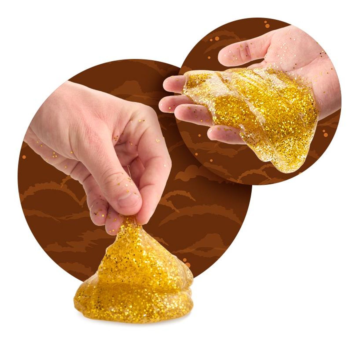 Glitzer Poo Slime gold