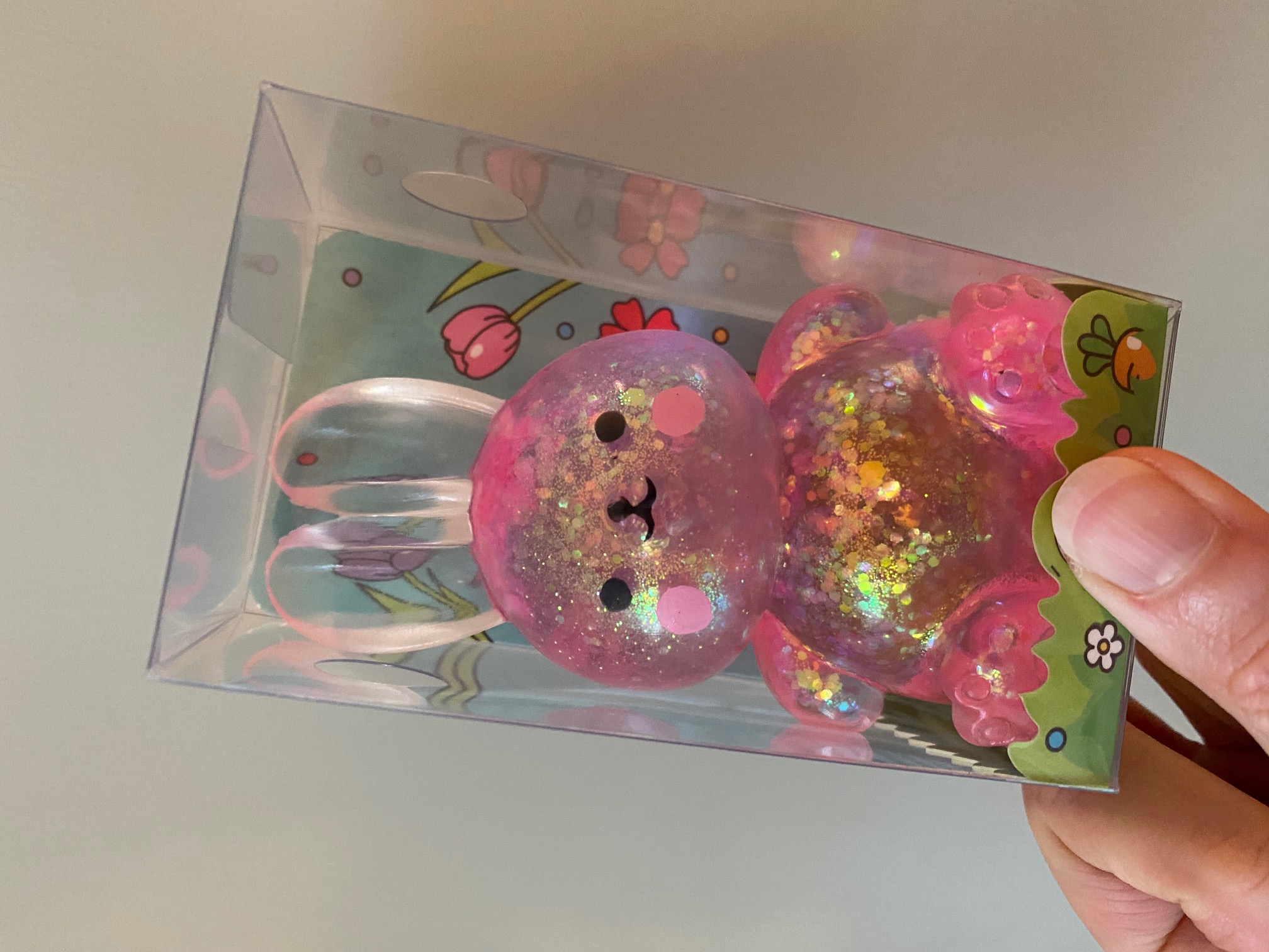 Glitzer Maltose Hase pink