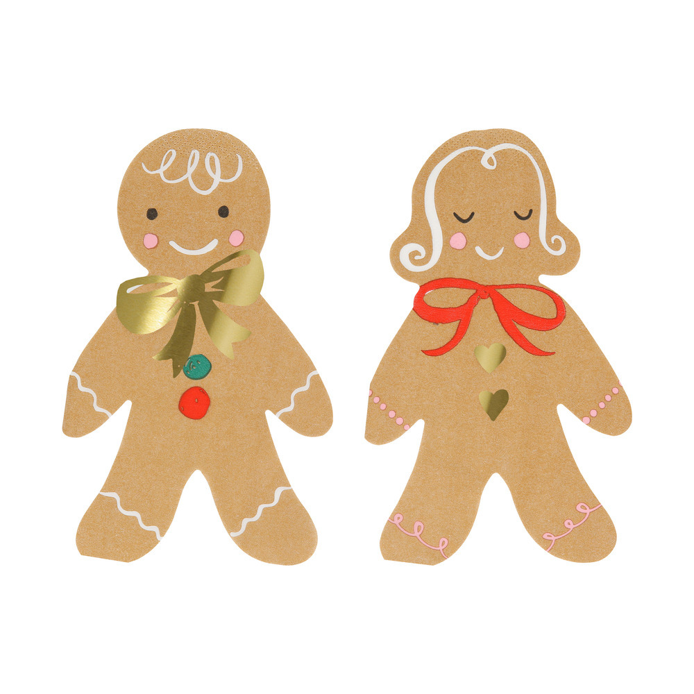 Servietten Gingerbread Set