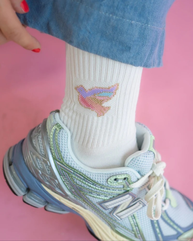 Friedenstaube Socken Größe S (35-38)