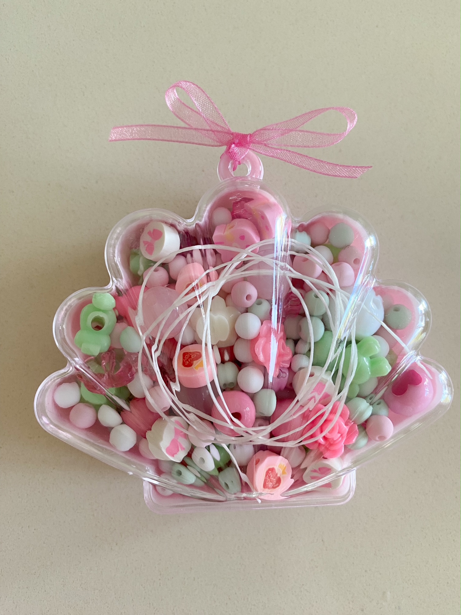 Perlenmix mit Muschelbox