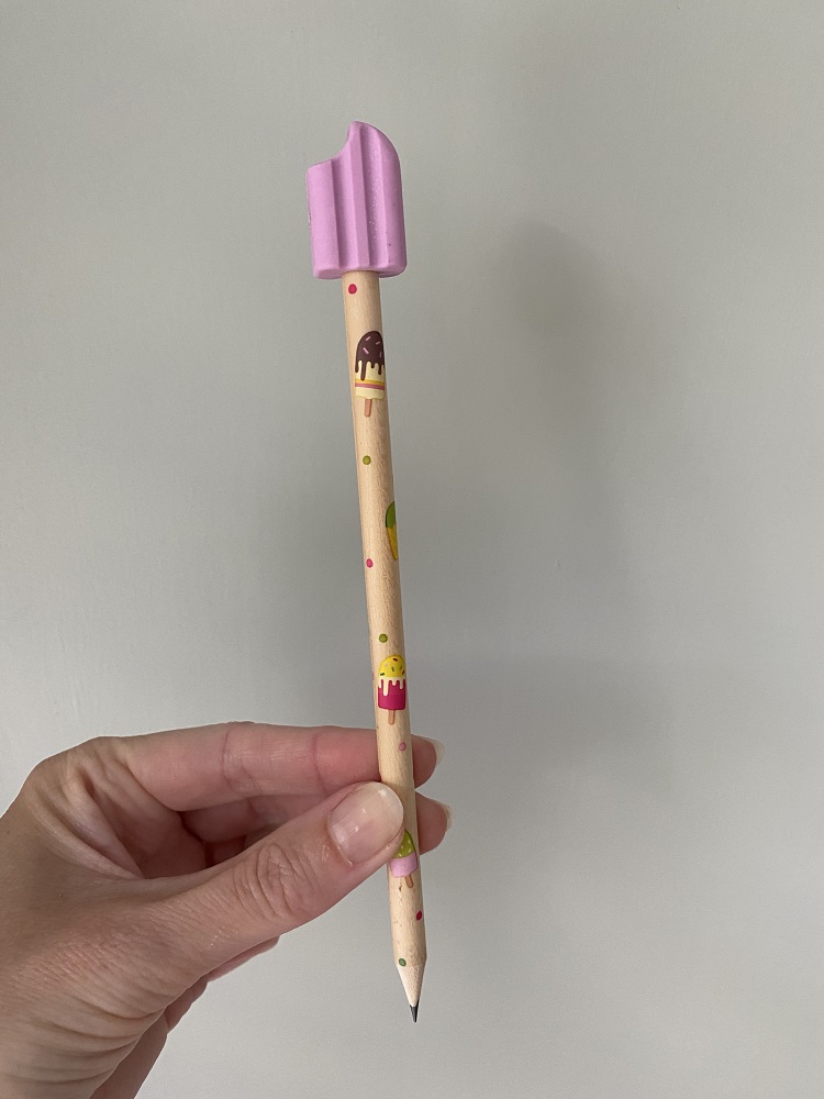 Bleistift mit Eis rosa