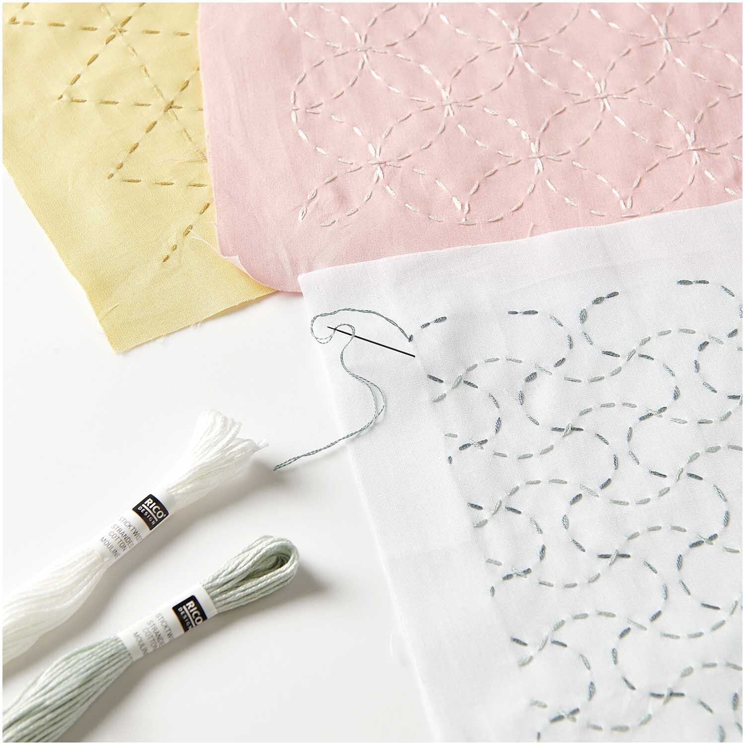 Stoffpaket zum Besticken sorbet bubblegum