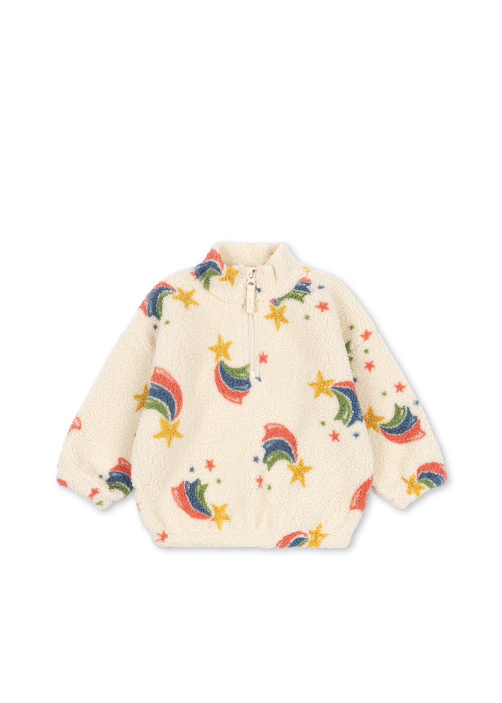 Jody Teddy Pulli Half Zip rainbow star 2 Jahre