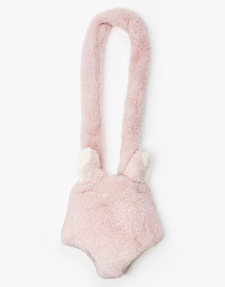 Puppentrage aus Kunstfell rosa