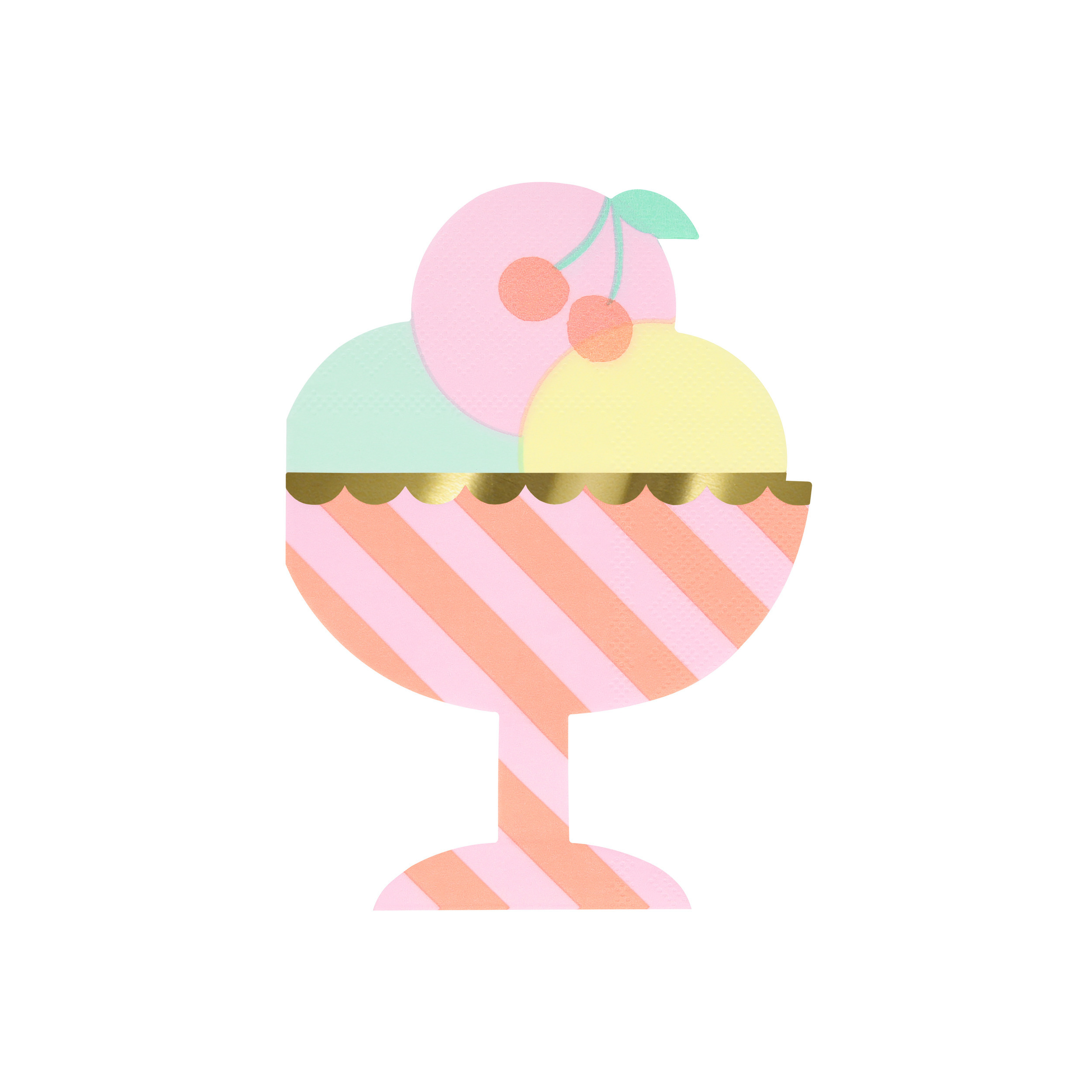Eisbecher Servietten