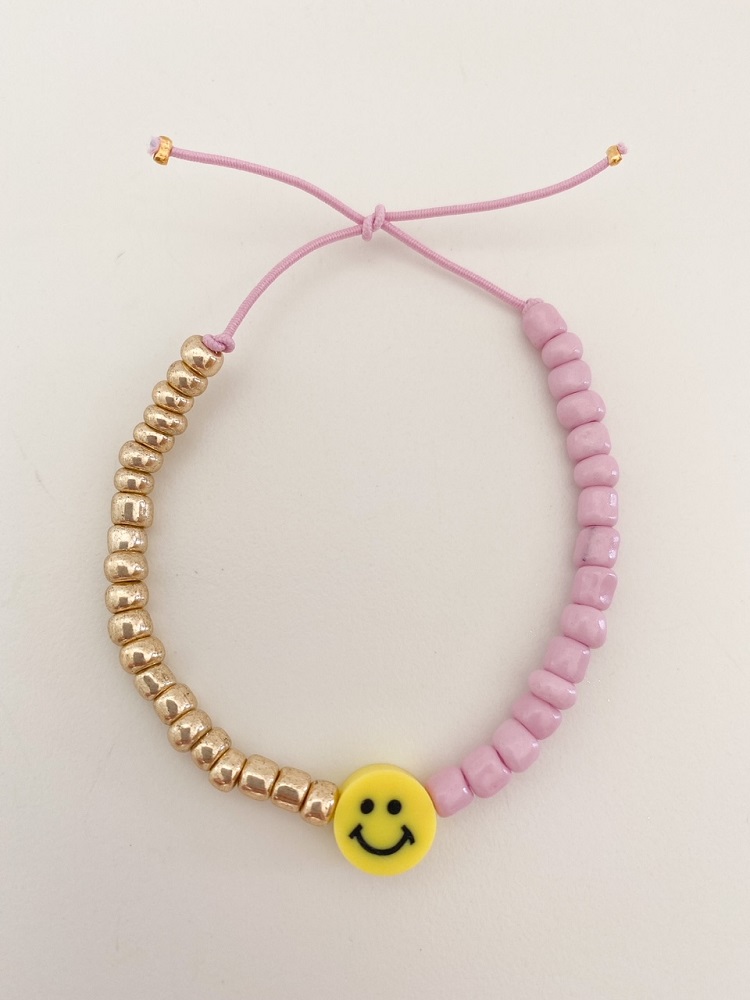 Armband Smiley gelb