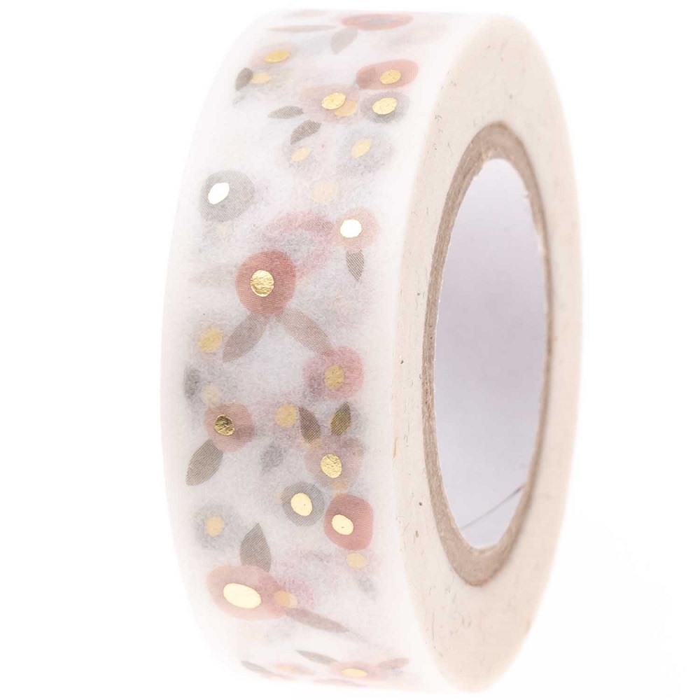 Tape Blüten puder gold