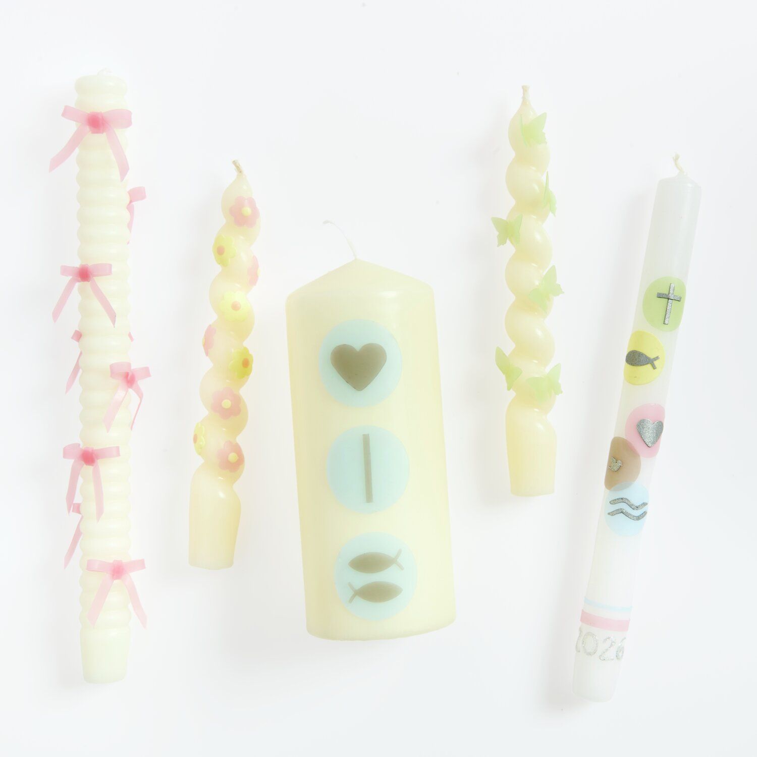 Wachsplatten Set pastell 10 x 20 cm