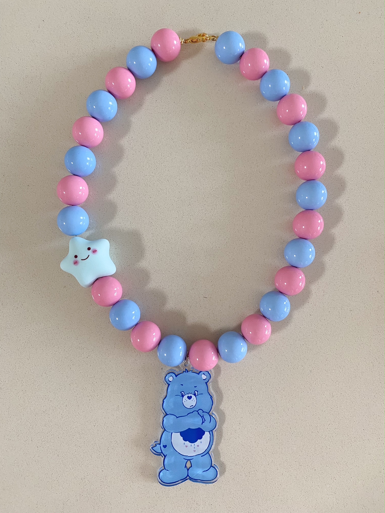 Kette mit Glücksbärchie blau