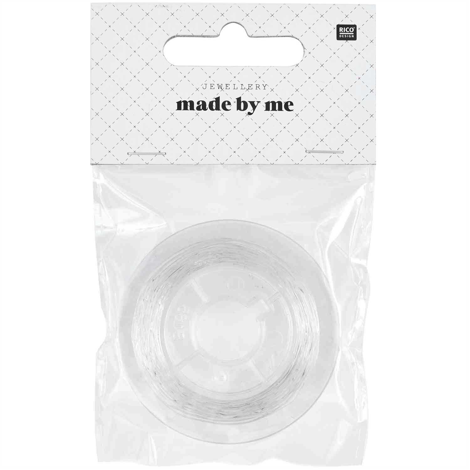 Elastischer Perlonfaden transparent 0,4 mm