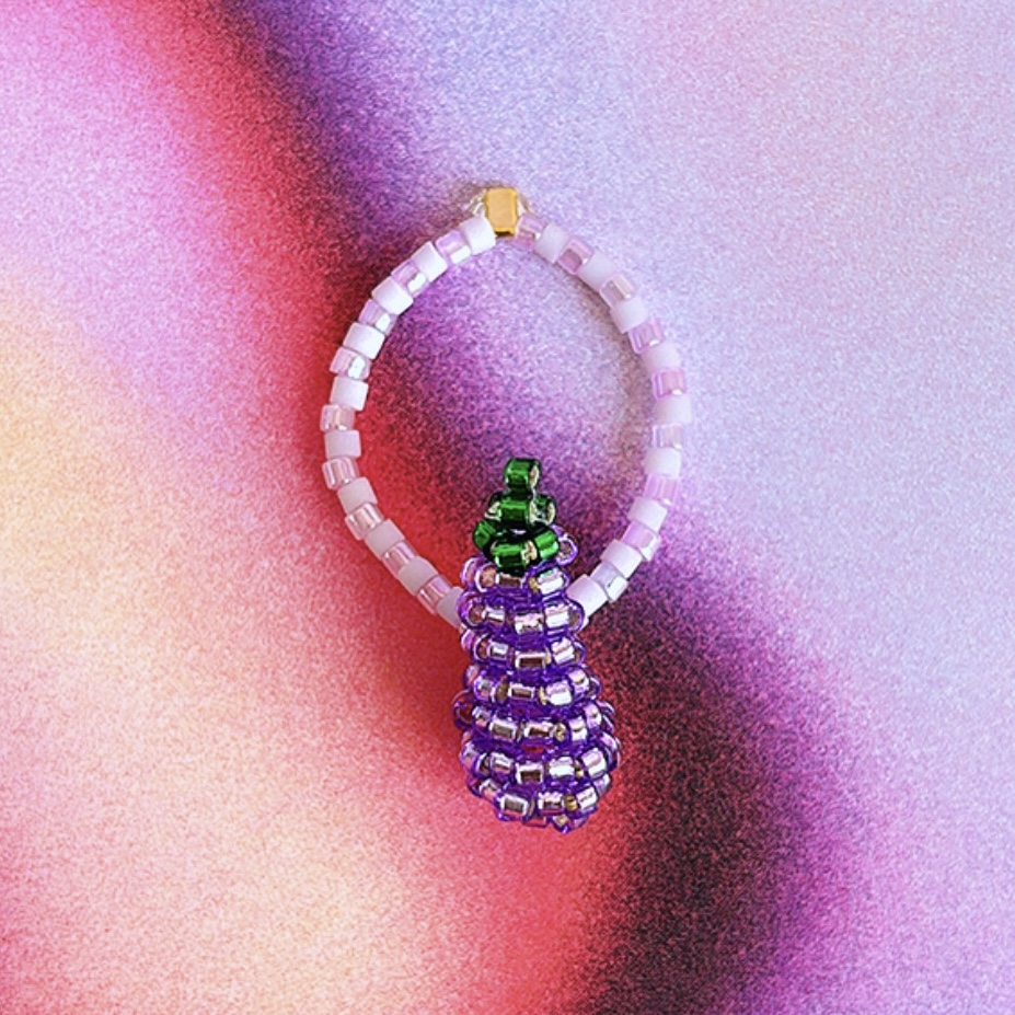 Ring mit Aubergine