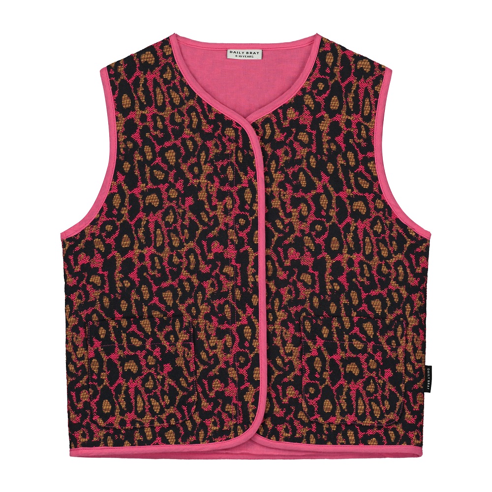 Leoparden Weste pink