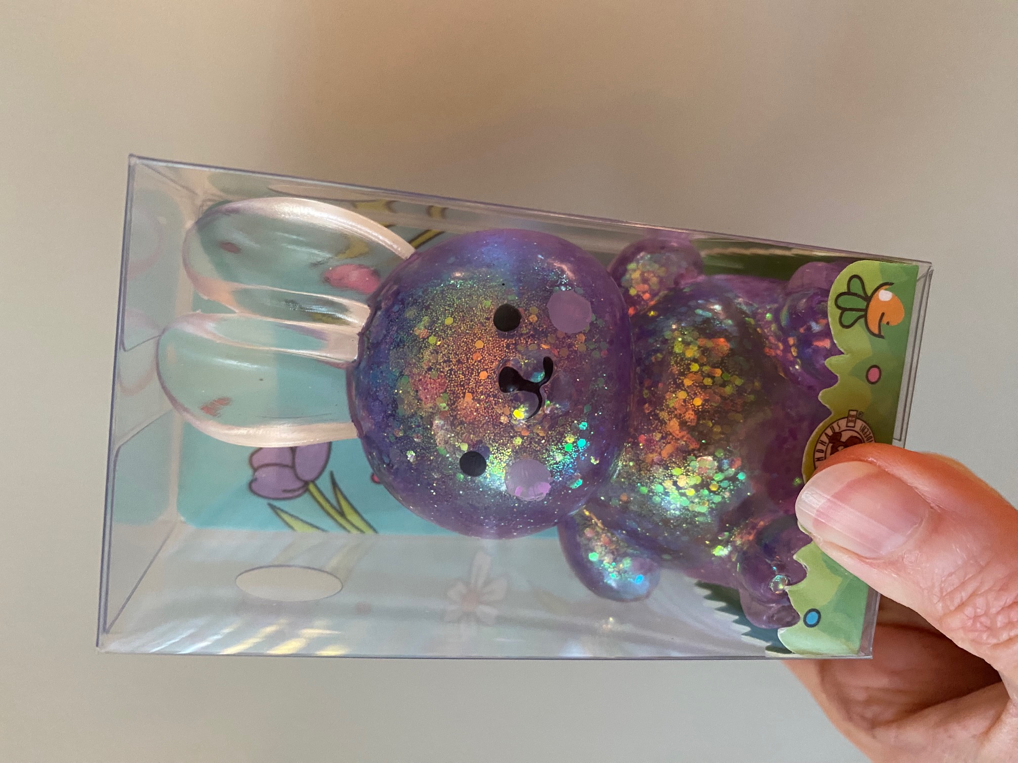 Glitzer Maltose Hase lila