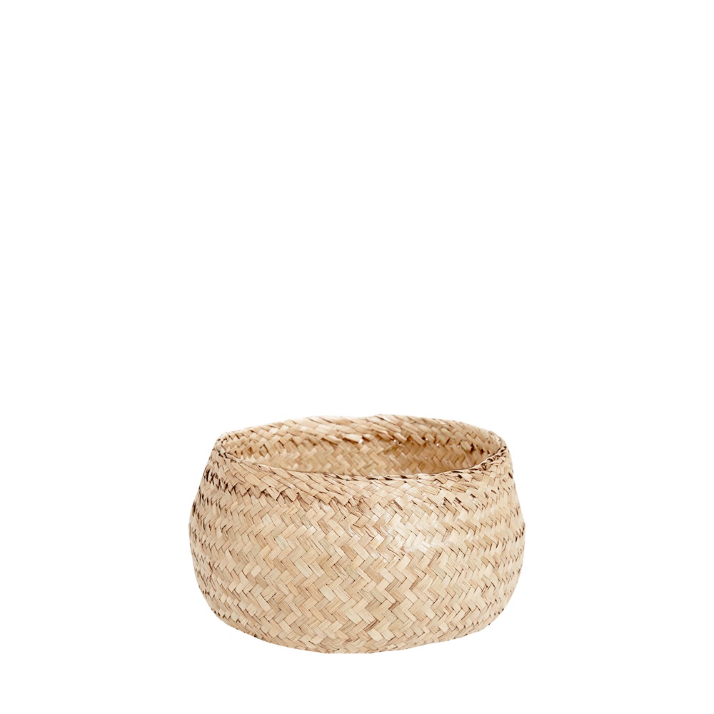 Olli-Ella-Robbie-Display-Bowl-Small-Cutout-01 Korbrund, geflochten, naturfarben, Pflanzkorb.