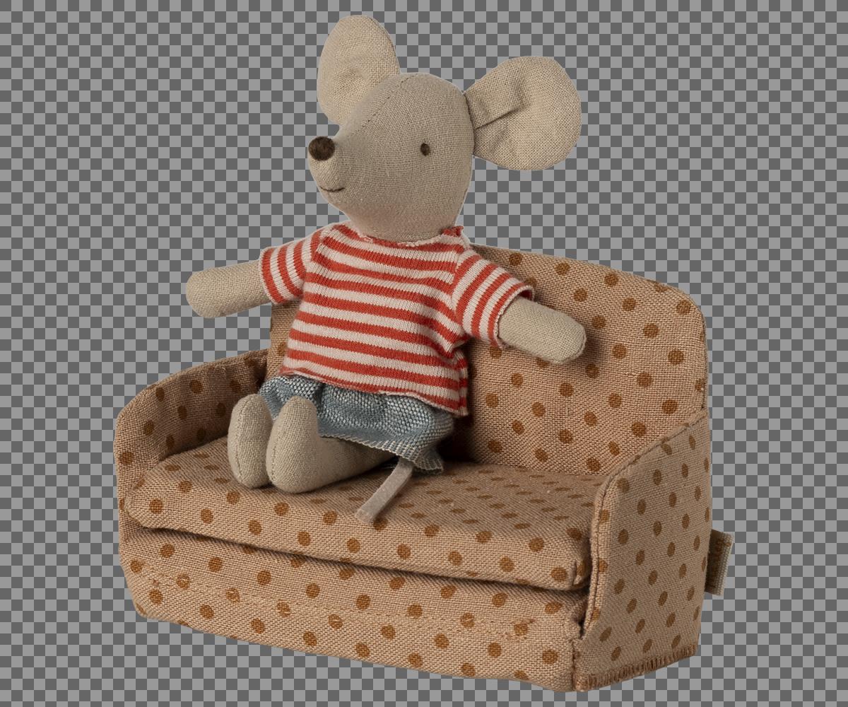 Schlafsofa Maus mit Punkten