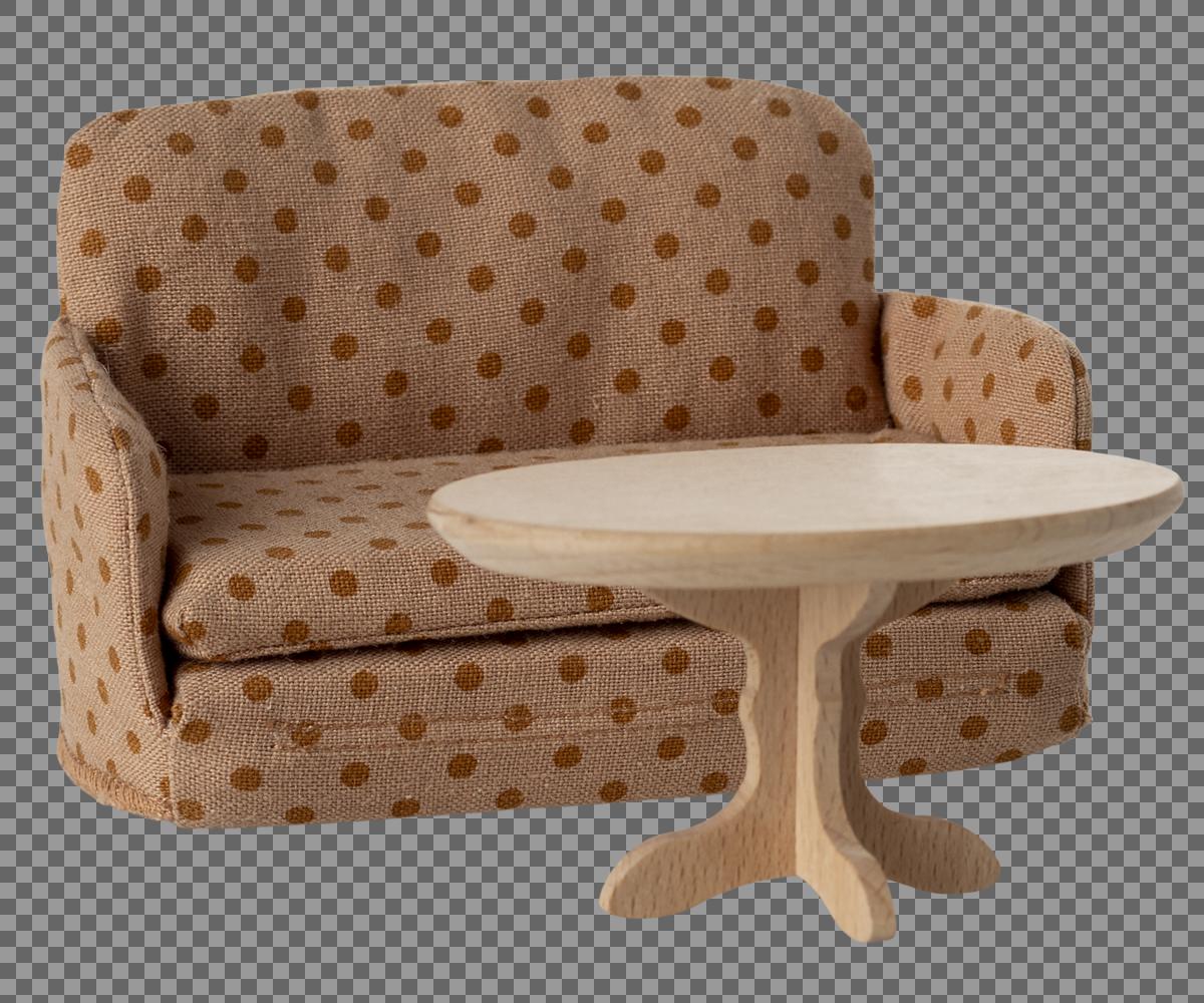Schlafsofa Maus mit Punkten