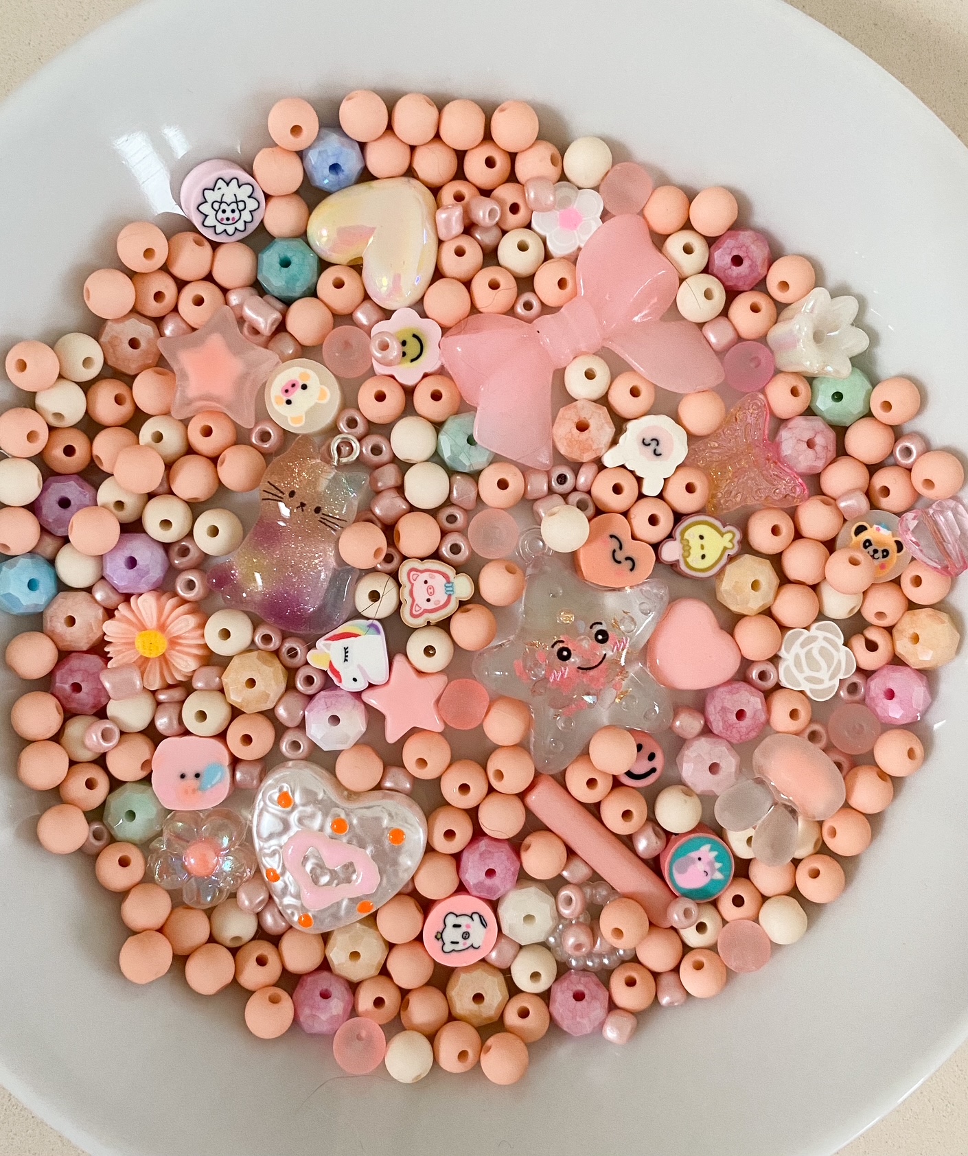 Perlenmix Katze & Stern