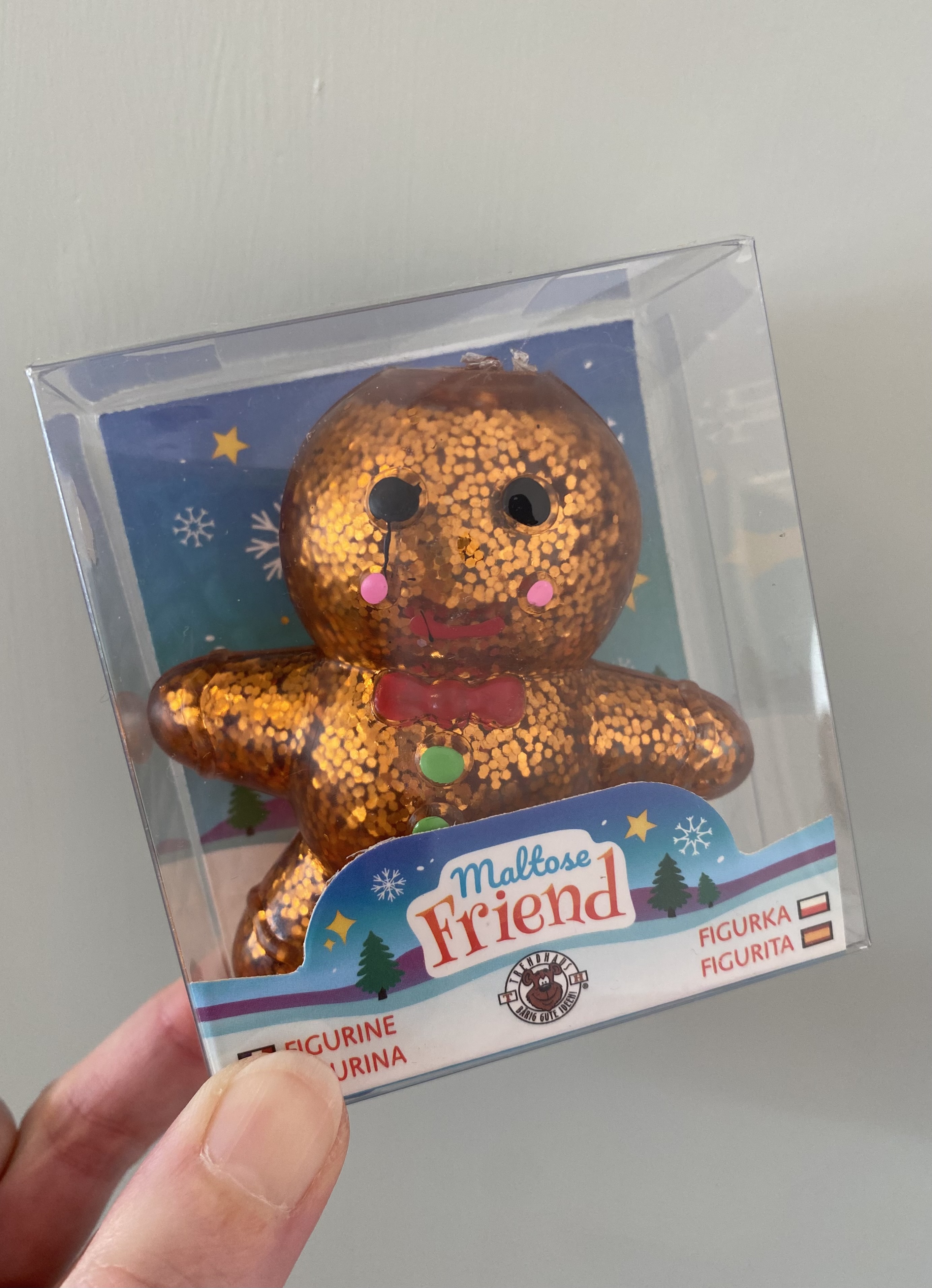 Glitzer Maltose Lebkuchen braun