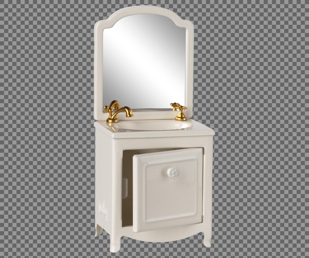 Waschbeckenkommode Maus creme