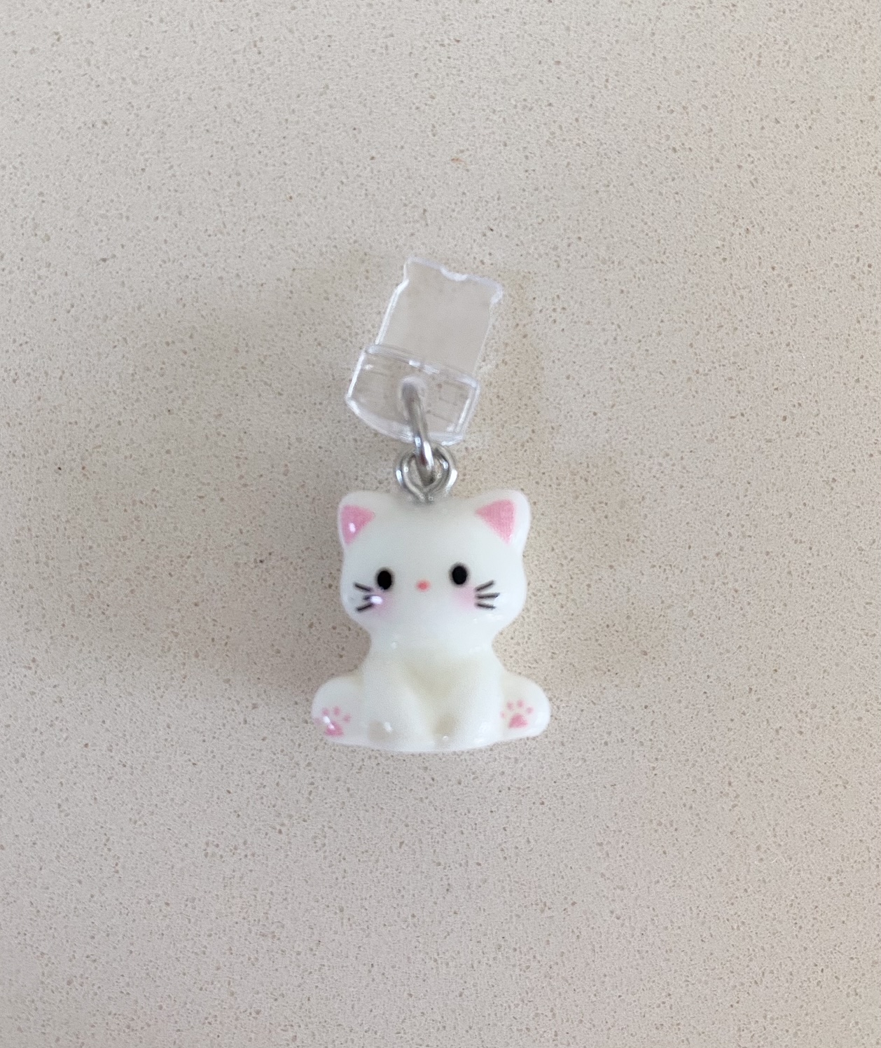 Iphone Anhänger Katze weiß