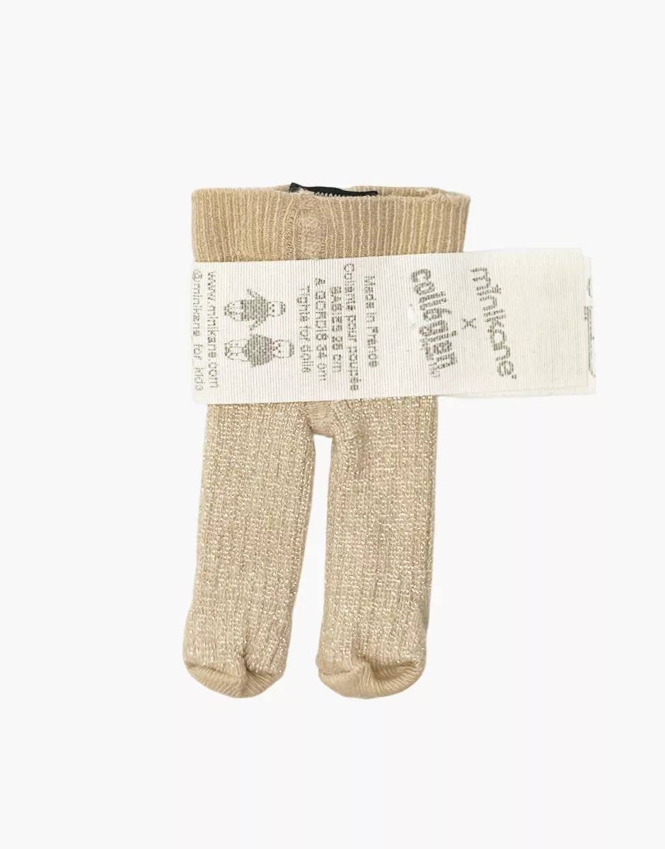 Strumpfhose beige glitter