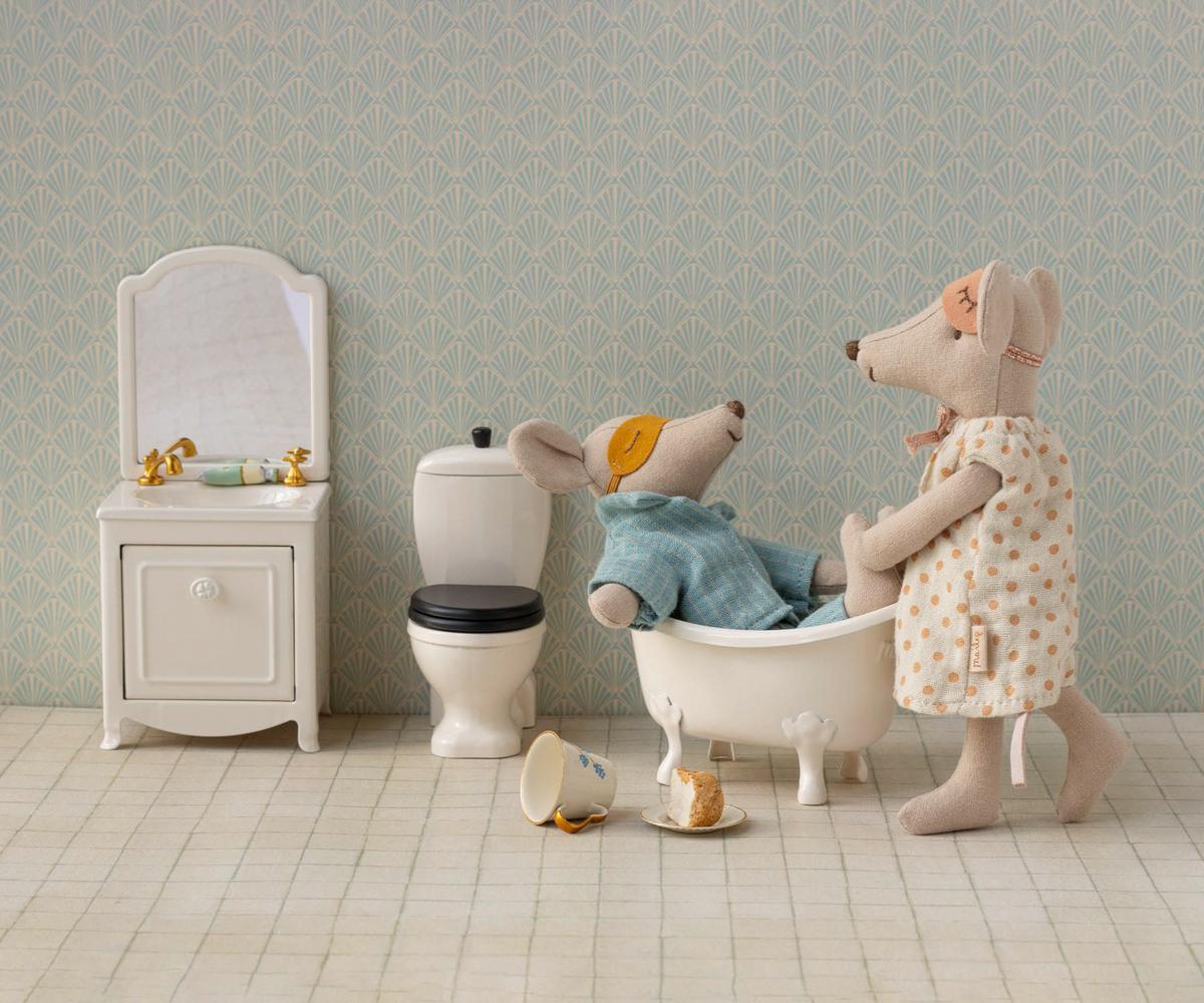 Waschbeckenkommode Maus creme